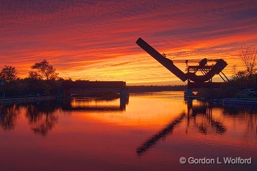 Scherzer Rolling Lift Bridge_23193-6.jpg - A type of Bascule BridgePhotographed at sunset along the Rideau Canal Waterway at Smiths Falls, Ontario, Canada.